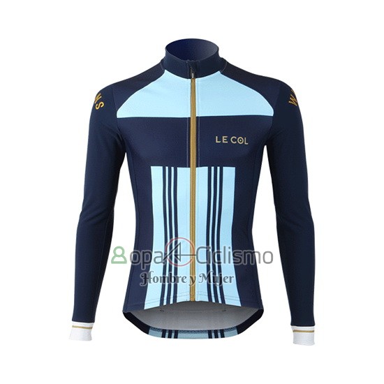 Lecol Ropa Ciclismo Culotte Largo 2019 Hombre Mangas Largas Azur Azul